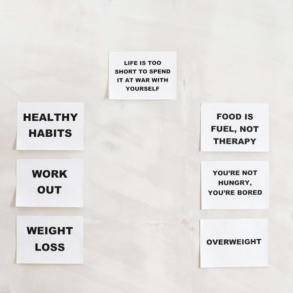 Abstract representation of balance and healthy habits